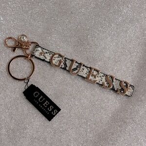 GUESS Snake Print Keychain
